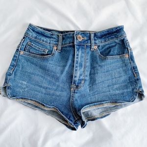 High Waist Denim Shorts